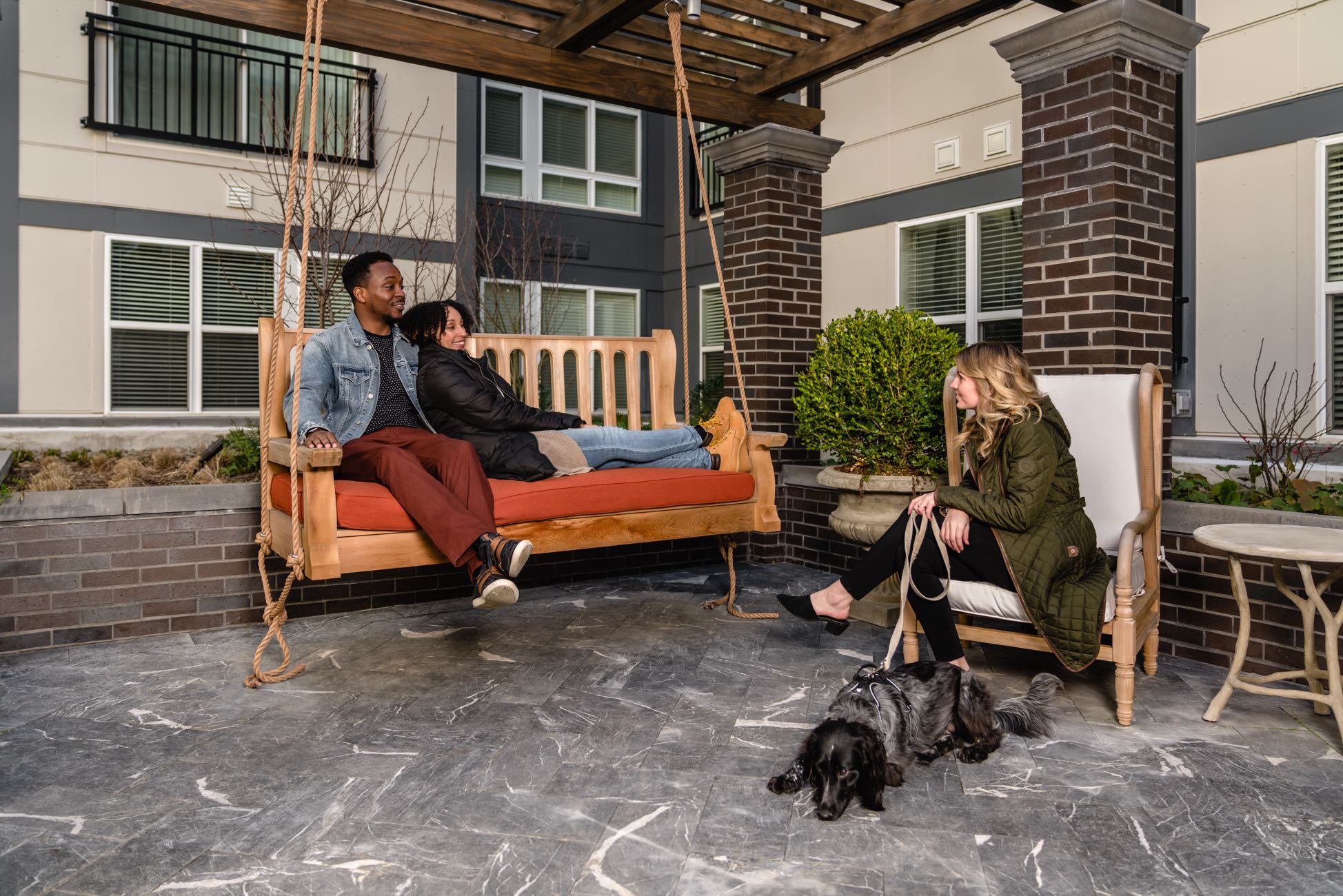 Courtyard Couch Swing