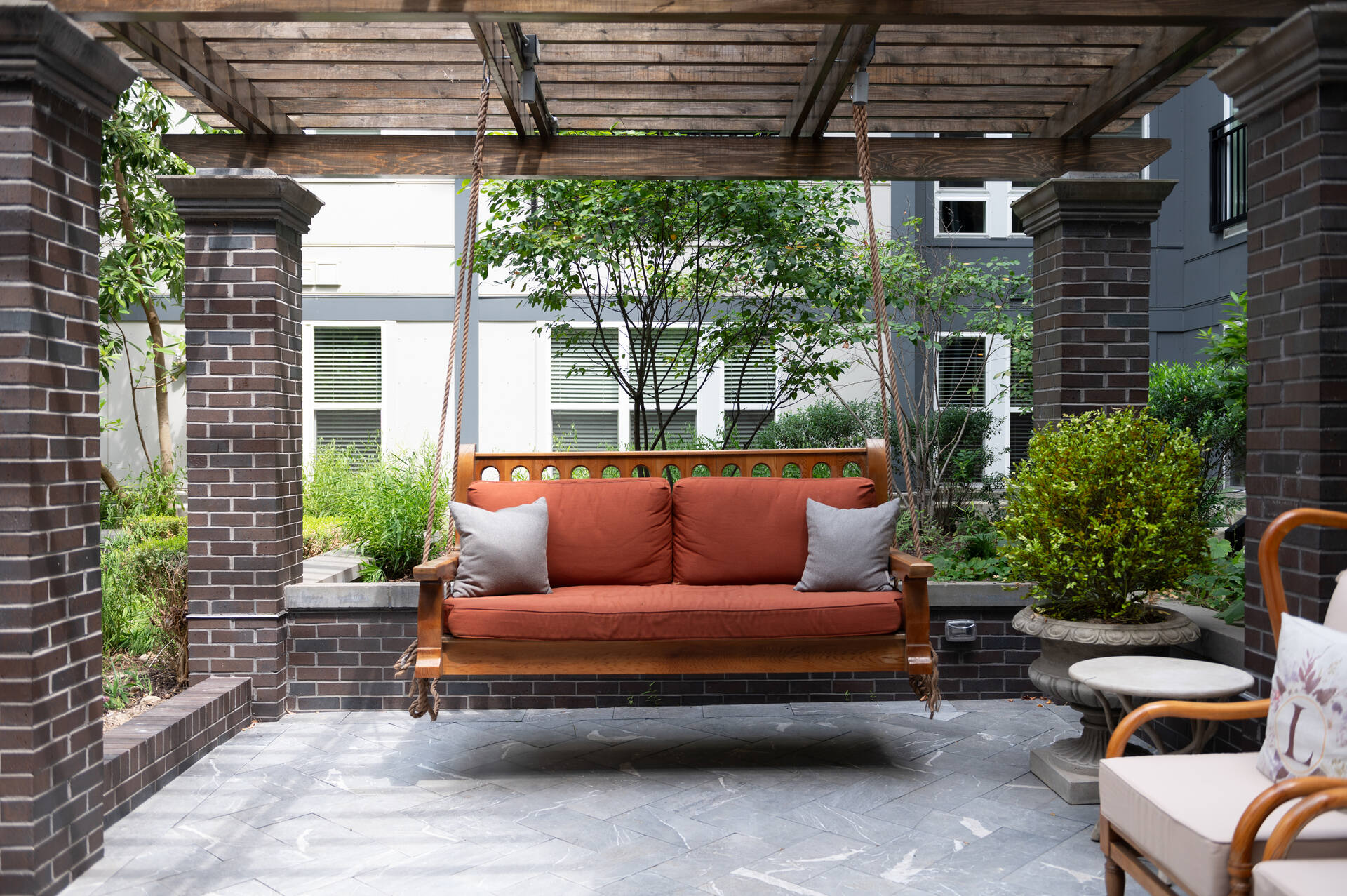 Courtyard Couch Swing